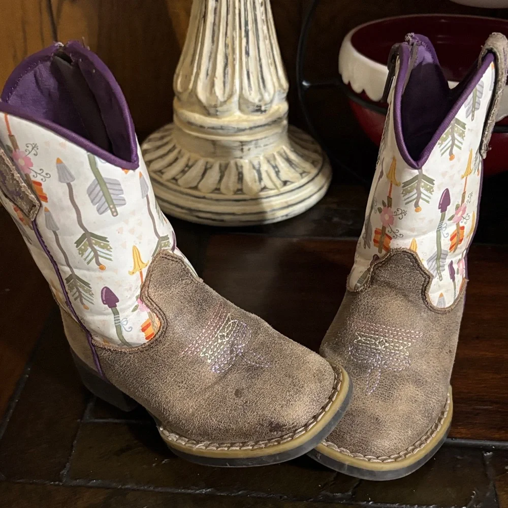 Twister Hannah Girl’s Purple Toddler Cowboy Boots
